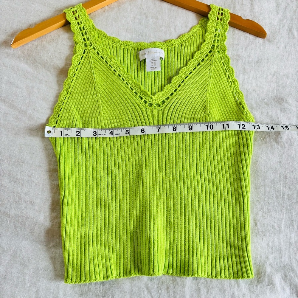 House of Harlow 1960 Neon Green Knit‎ Camisole - Picture 7 of 8